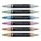 Faber-Castell Black Edition Shake and Paint Twin Acrylic Marker - Metallic Colors, Set of 6